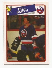 1988-89 O-Pee-Chee Hockey Islanders Goalie Billy Smith Card #17
