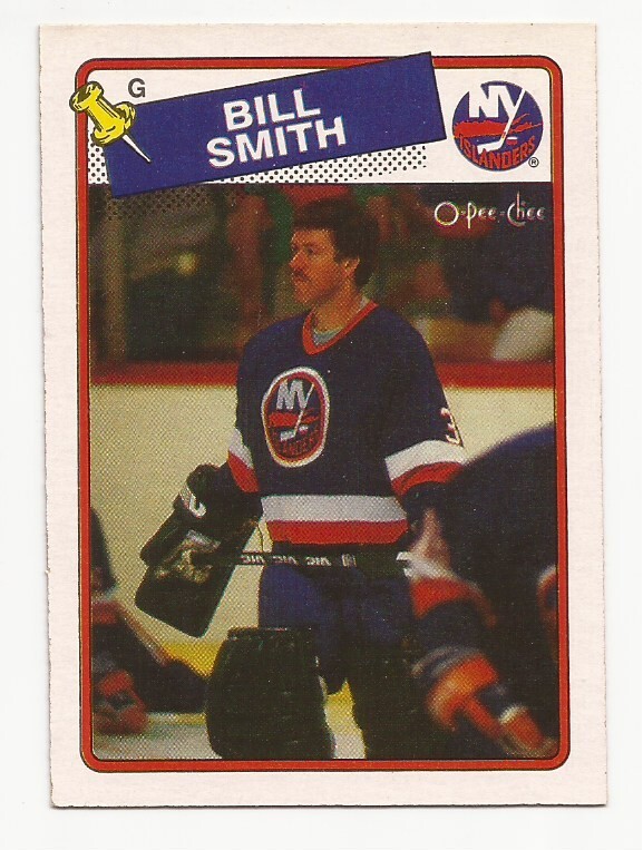 1988-89 O-Pee-Chee Hockey Islanders Goalie Billy Smith Card #17