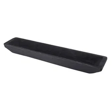 TableSugar Paulownia Wood Serving Tray 26 x 5.75-Inch Black Wash