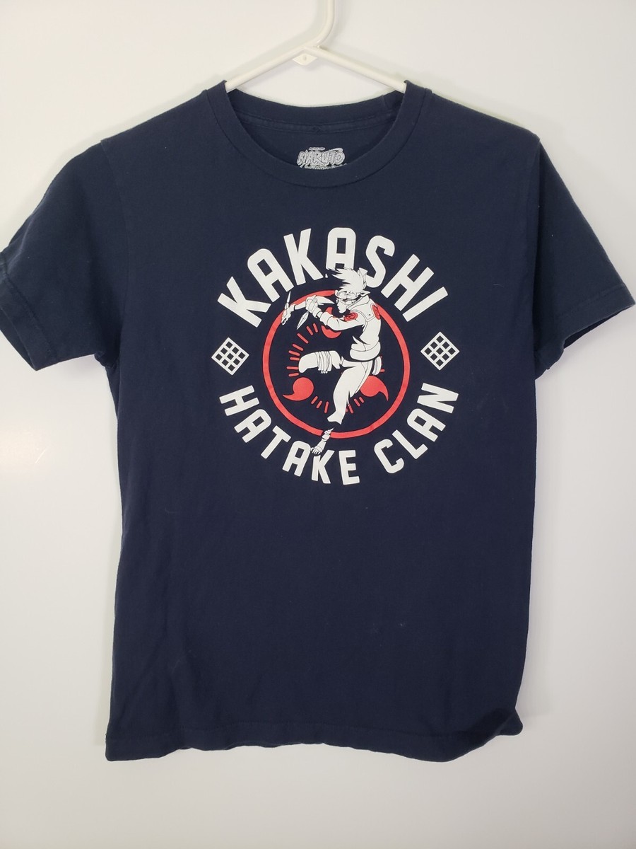 Naruto Shippuden 20th Anniversary Kakashi Hatake Clan Shirt Size