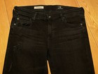 AG ADRIANO GOLDSCHMIED LEGGING ANKLE DISTRESSED BLACK DENIM JEANS 28 X 28 EUC — photo 8