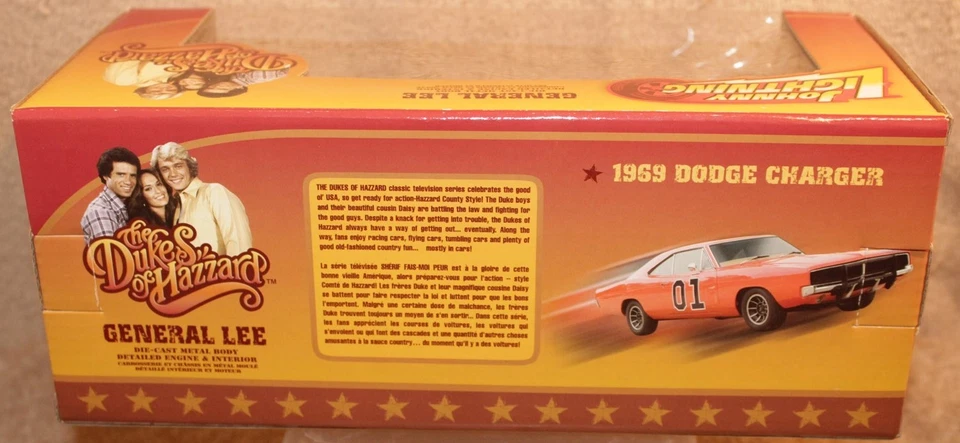 JOHNNY LIGHTNING DUKES OF HAZZARD GENERAL LEE ORANGE TIRES 1/25 - Image 3 of 4