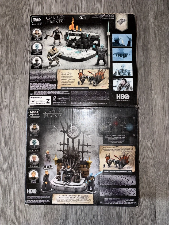 Mega Construx Game Of Thrones The Iron Throne And Battle Beyond The Wall Sets - Image 2 of 2