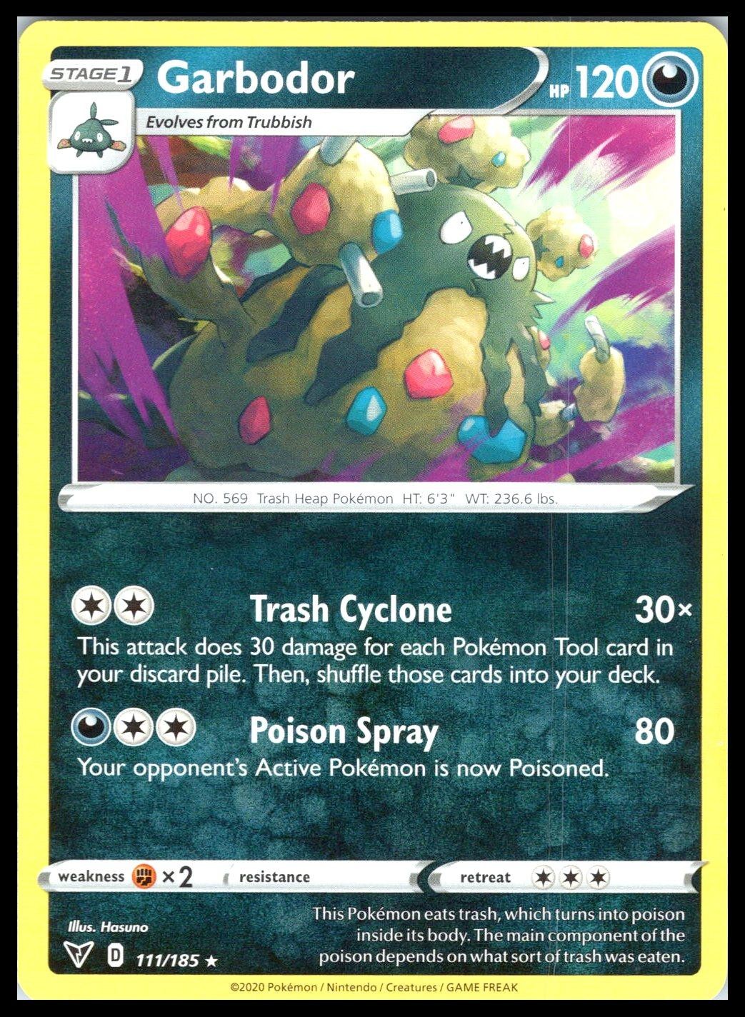 GARBODOR - Pokemon - Hasuno 111/185 VIV Vivid Voltage - NM/M