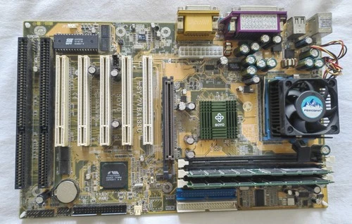 Soyo Sy 7vba 133U, socket 370 Tualatin, SDRAM,ISA,PCI
