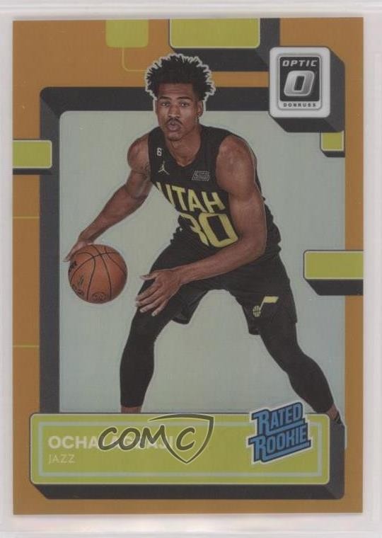 2022 Panini Donruss Optic Rated Rookie Orange Prizm /199 Ochai Agbaji #205 10qe