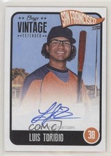 2020 Onyx Vintage Extended Blue Ink Auto /275 Luis Toribio #EALT Auto 09an