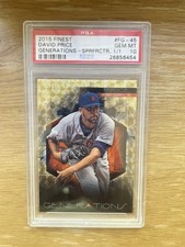 Marketplace image: 2015 Topps Finest David Price Generations Superfractor 1/1 PSA 10 Tigers