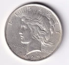 1923 Peace Silver Dollar $1 Coin 90% Silver n.153