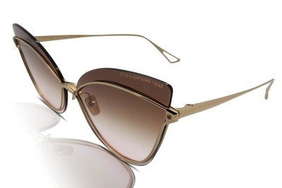 Dita Nightbird One DTS515-01 Weiß Gold /Brown Pink Sonnenbrille