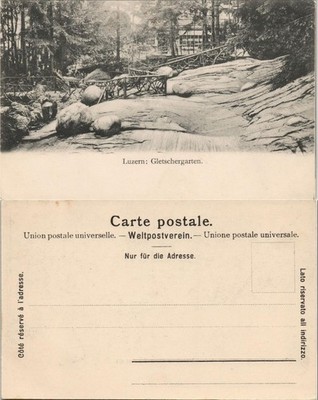 Ansichtskarte Luzern Lucerna Gletschergarten - Haus 1907