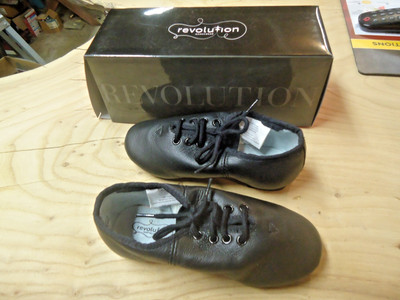 Revolution Dancewear Premium Split Sole Jazz Shoe 421  Black Size 13.0 CHILD
