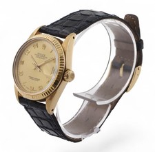 Ladies ROLEX Datejust 31 - Solid 18ct Yellow Gold Case Ref. 6827 - Midsize 31mm 12