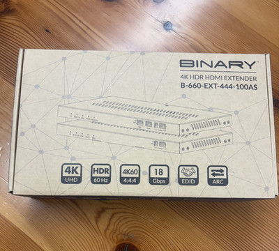 Brand New Binary; 4K HDR HDMI Extender, B-660-EXT-444-100AS
