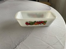Vintage Glasbake J522 Loaf Baking Pan Dish 1 1/2 Qt Quart 