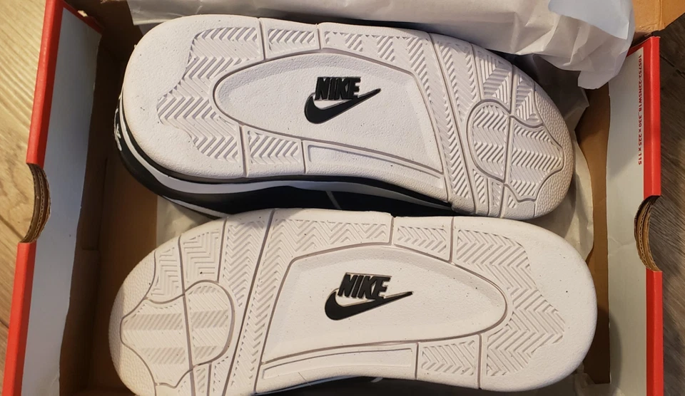 Nike Air Flight 89 Men's Shoes Black White Size 9.5 Brand New - Image 3 of 4