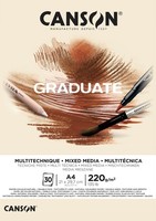 Canson Studienblock Graduate Mixed Media Natur DIN A4 30 Blatt
