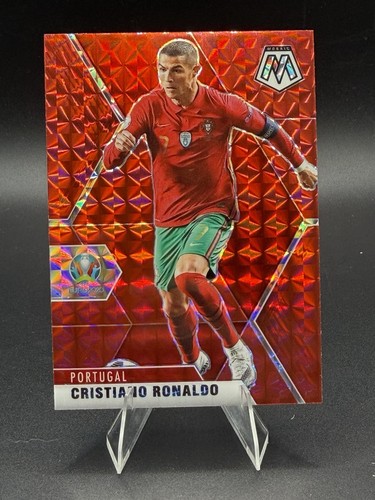 2021 Panini Mosaic UEFA Euro 2020 Cristiano Ronaldo #160 Red Mosaic Prizm 💎 Sp