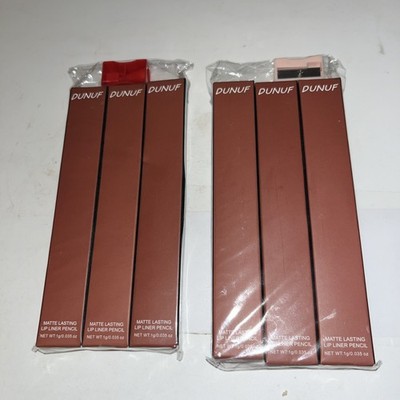 DUNUF  2-3-Piece Matte Lip Lipliner Pencil Sets Waterproof Long-Lasting See Pics