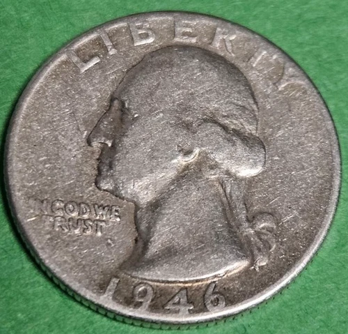 1946-D Washington Silver Quarter *F to EF PLUS **US COINS 25c with Free Shipping