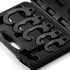 Tie Rod Adjusting Tool, 5pcs Pitman Arm/Tie Rod Adjusting Tool Set, Allows 360°