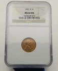 1951-S Lincoln Wheat One Cent NGC MS 66 RD #20323