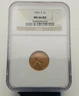 1951-S Lincoln Wheat One Cent NGC MS 66 RD #20323