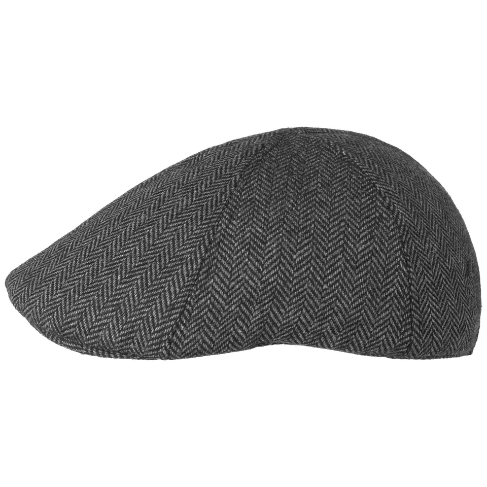 LIPODO Herringbone Flatcap Schirmmütze Schiebermütze Schnabelmütze Wintercap