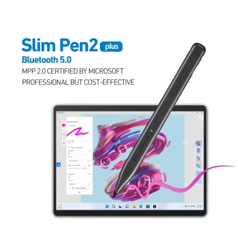 Slim Pen 2 per Microsoft Surface Pro 10 8 9 4096 Palm Rejection Inchiostro Stilo - Immagine 2 di 4