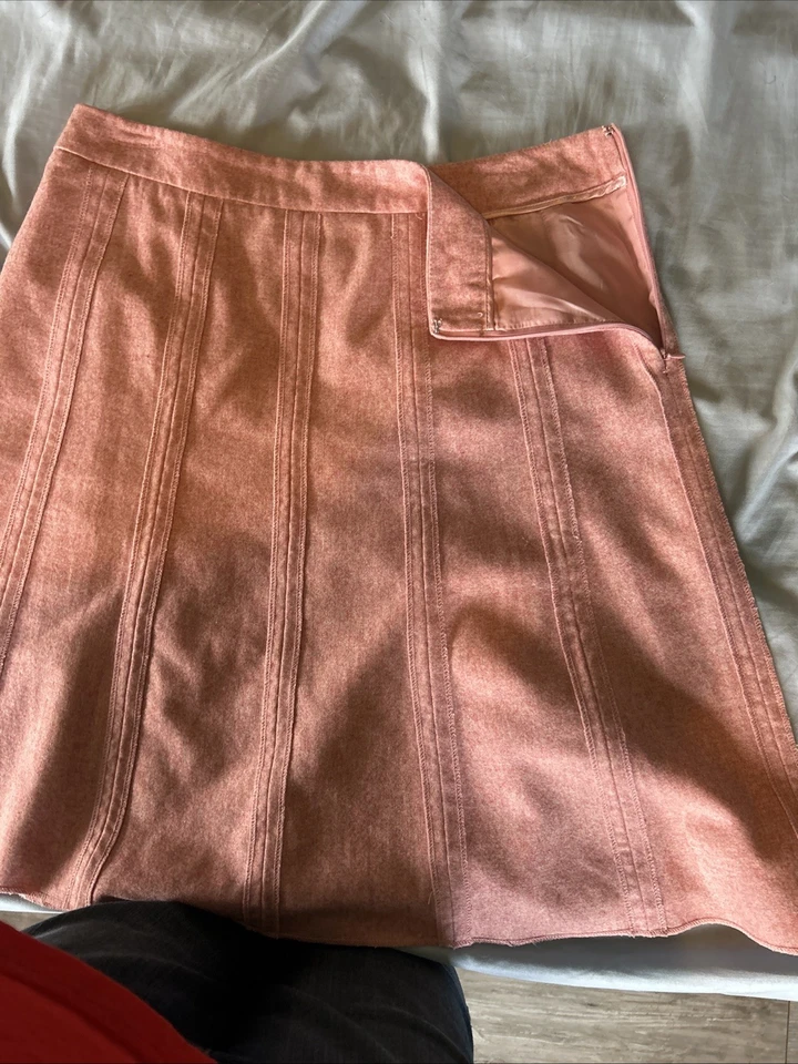 Nueva falda de lana rosa con forro Merona Barbiniecore Academia con etiqueta talla 10 Foto 4 de 4