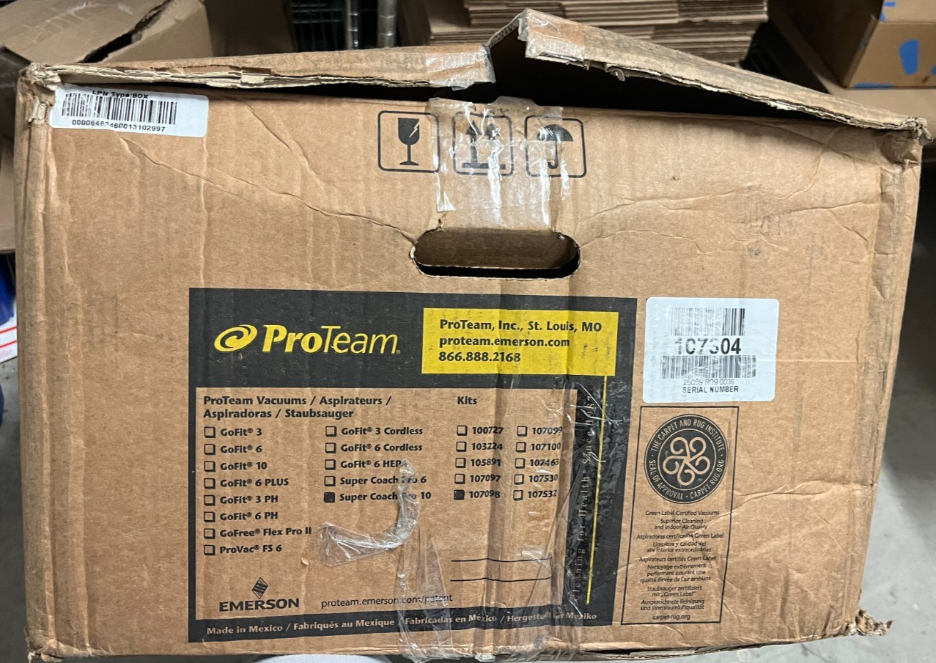 ProTeam Super Coach Pro 10, 10 Qt. Commercial Backpack Vacuum Cleaner