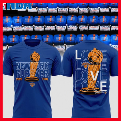 New York Knick$ Basketball Finals Win 2026 Knick$ Forever Love T-Shirt Gildan
