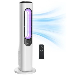 38” Bladeless Tower Fan Remote Control Quiet Oscillating 3 Speeds 15H Timer