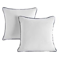 20 x 20 in Throw Pillow Inserts Pack of 2 White Down Alternative Pillows Square
