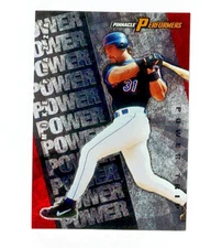 1998 Pinnacle Performers Power Trip Mike Piazza #'d /10000 NY Mets HOF SP! RARE!