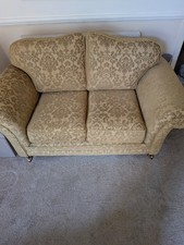 SofaSofa Gold Damask Traditional 2 Seater Fabric Upholstered Sofa