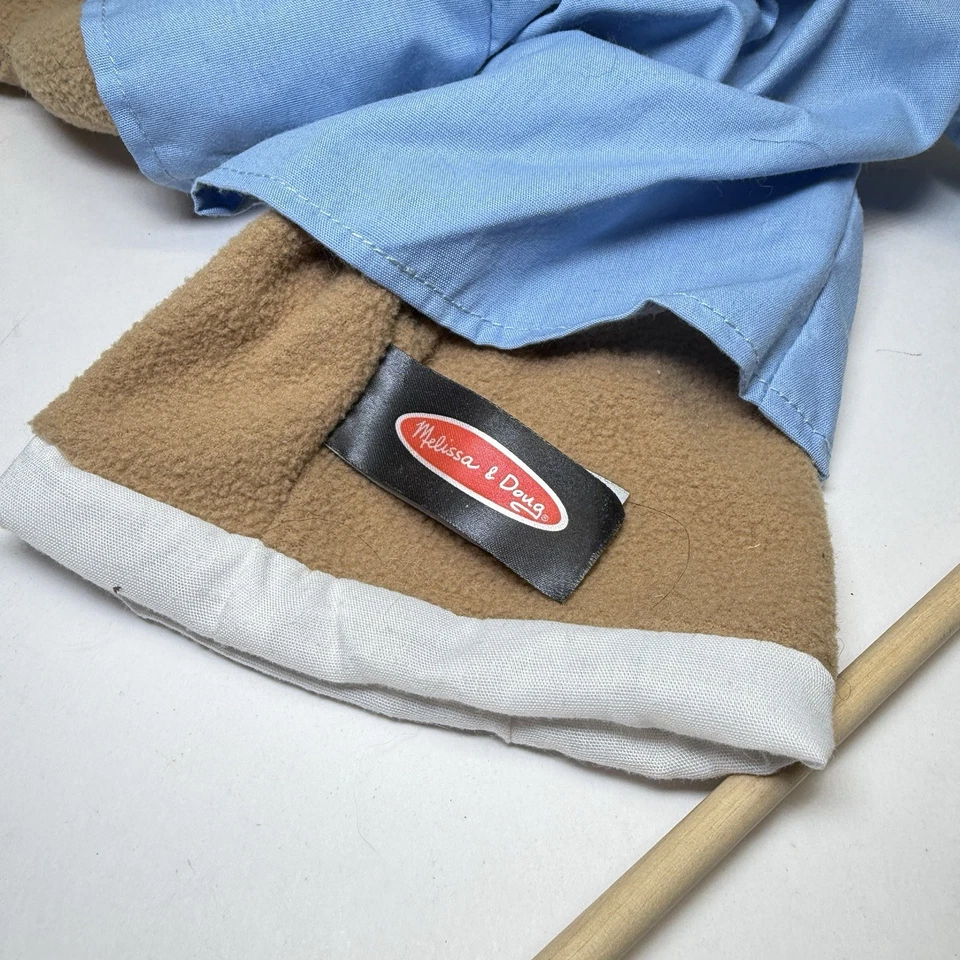 Melissa And Doug CY Police Officer Cop Hand Puppet Plush Doll Toy 15" W/ Stick - Image 4 of 4