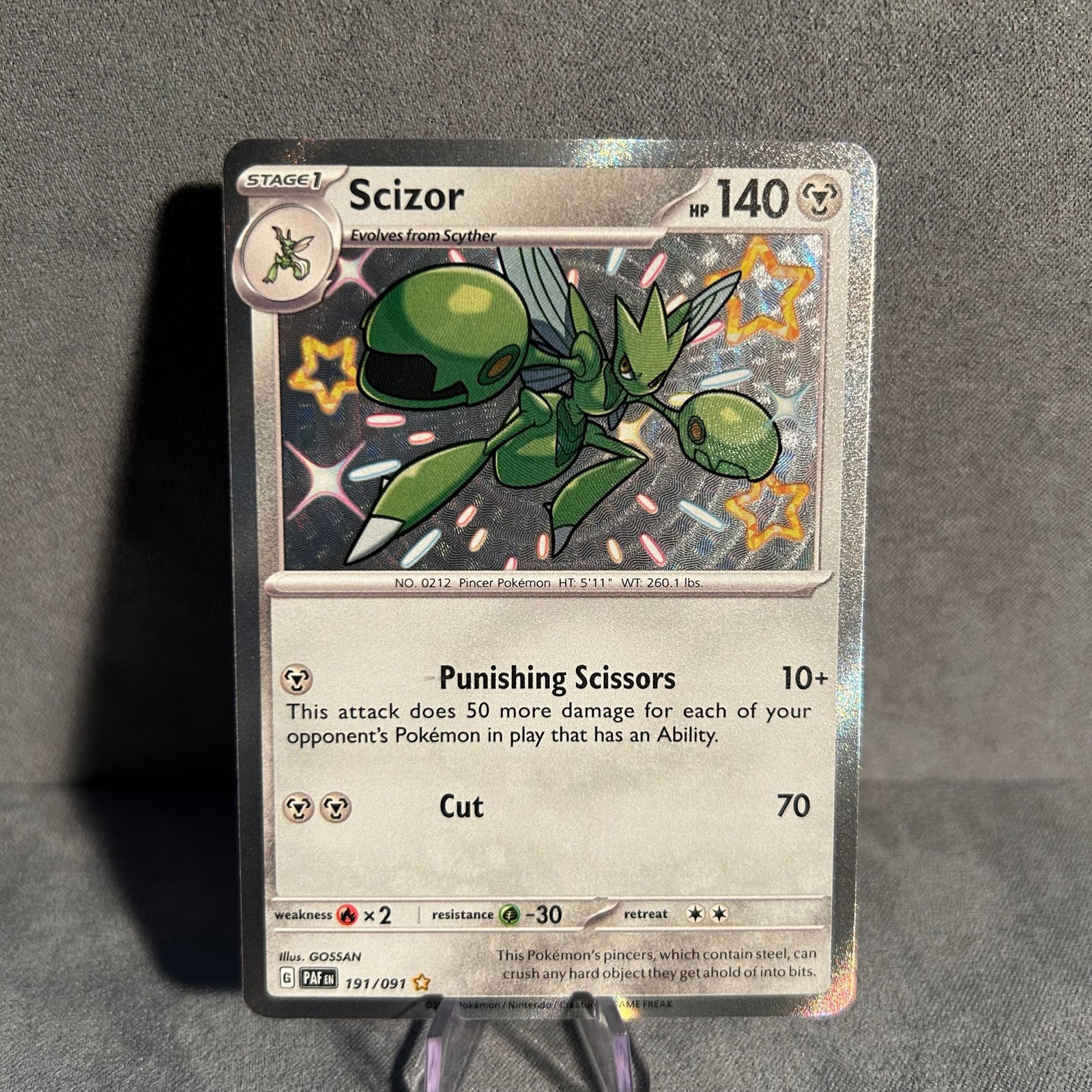 Scizor 191/091 Paldean Fates Pokemon NM
