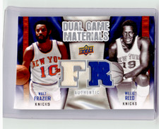 2009-10 Walt Frazier/ Willis Reed Upper Deck Dual Game Used Materials Knicks