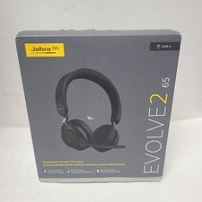 Jabra GN Evolve 2 65 Bluetooth Wireless/USB-C On Ear Headset New Open Box