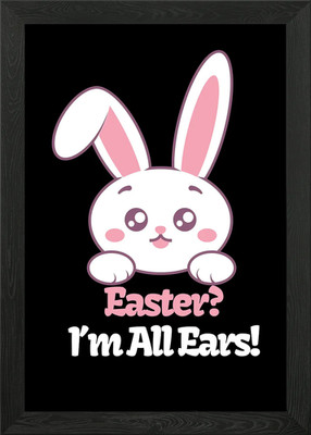 Osterhase alle Ohren gerahmtes Wandbild Poster Leinwanddruck Bild