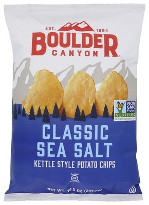 Boulder Canyon Kettle Style Potato Chips Classic Sea Salt 10.5 Oz