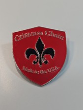 Crimson Chain Made in the USA Lapel Pin Leatherworks Sewing Shop Toledo Ohio