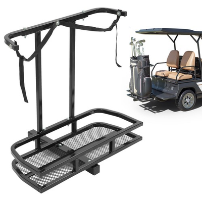 #ad Golf Bag Holder Rear Seat Attachment Rack For Club Car E Z Go Yamaha Golf Cart $158.40