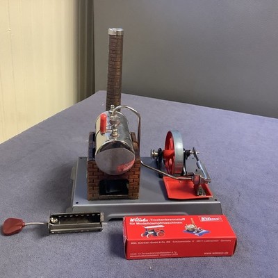 Wilesco Steam Engine Toy D5 w/box Vintage 1960s Dampfmaschine Germany Used