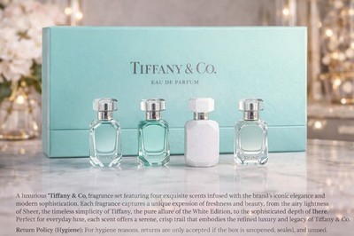 tiffany perfume gift set of 4 mini 30ml | eBay