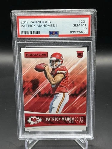 2017 Panini Rookies & Stars Rookies Patrick Mahomes #201 (RC) PSA 10 GEM MINT
