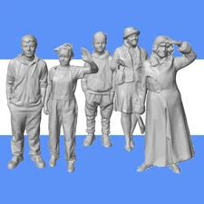 HO SCALE EVERYDAY FIGURES   1/87 RESIN