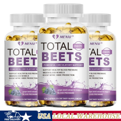 #ad #ad Total Beets Blood Pressure Health Beet Root Circulation Support 360 Softgels $33.50