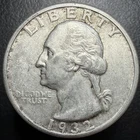 1932 S Washington Silver Quarter KEY DATE San Fransisco Mint AU Rare US Coin